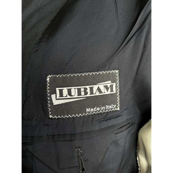 Lubiam Blazer Men 42R Cerruti 1881 Super 100s Coat Jacket Subtle Windowpane - Picture 8 of 15